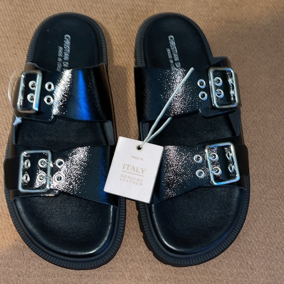 Christian Di Riccio black Sandals NWT - Picture 3 of 5